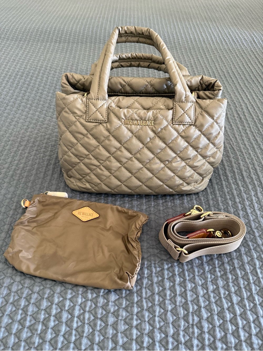 MZ Wallace Metro City Tote in Sable Pearl